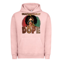 Pigment Salmon Unapologetically dope Urban Hoodie - FaDigitalArtStudio