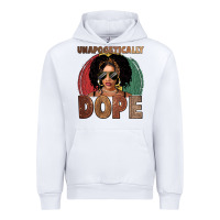 White Unapologetically dope Urban Hoodie - FaDigitalArtStudio