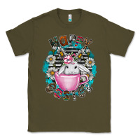 Army Green Happy Easter Classic Tee - CowhideDigitalArt