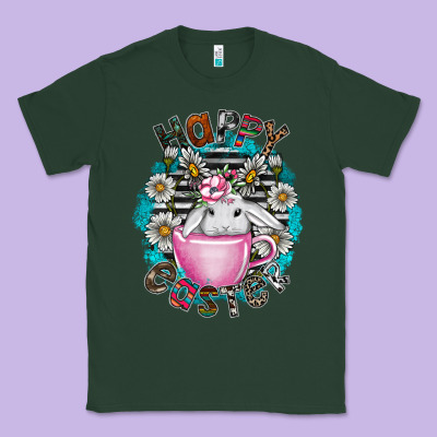 Happy Easter Classic Tee Designed By Cowhidedigitalart