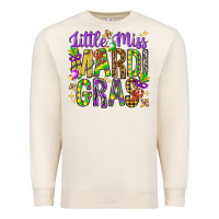 Sandshell little miss mardi gras hjf Premium Sweatshirt - HowdyJamesFarm