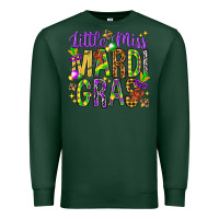 Sports Green little miss mardi gras hjf Premium Sweatshirt - HowdyJamesFarm