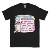 Black just realized im a raccoon Classic Tee - MaliasSmallBusiness