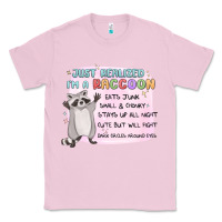 Bubblegum Pink just realized im a raccoon Classic Tee - MaliasSmallBusiness