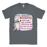 Charcoal Heather just realized im a raccoon Classic Tee - MaliasSmallBusiness