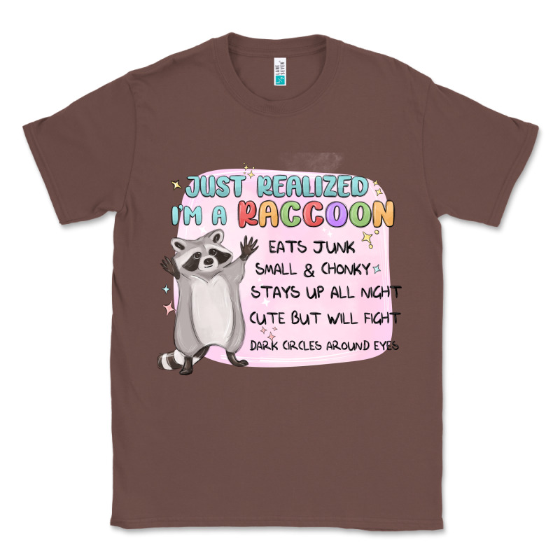 Just Realized Im A Raccoon Classic Tee by MaliasSmallBusiness | Teevron