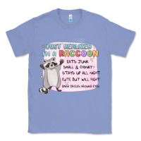 Colony Blue just realized im a raccoon Classic Tee - MaliasSmallBusiness