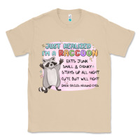 Mushroom just realized im a raccoon Classic Tee - MaliasSmallBusiness