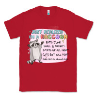 Red just realized im a raccoon Classic Tee - MaliasSmallBusiness