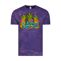 Cloud Purple hello summer pineapple Vintage Tee - Jasminsmagicworld