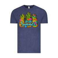 Vintage Denim hello summer pineapple Vintage Tee - Jasminsmagicworld