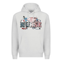 Dove Grey American Nurse 4th of july Premium Hoodie - HowdyJamesFarm