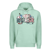 Seafoam American Nurse 4th of july Premium Hoodie - HowdyJamesFarm