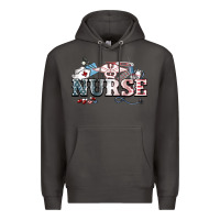 Smoke American Nurse 4th of july Premium Hoodie - HowdyJamesFarm