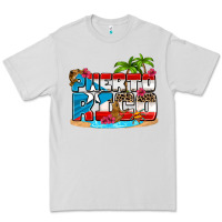 Dove Grey puerto rico and flowers with frog Premium Tee - AdoDesignShop