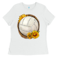 White western volleyball with sunflower Ladies Tee - HRA Design Shop