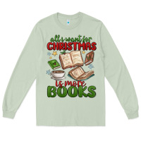 Matcha all i want for christmas is more books Long Sleeve Tee - MaliasSmallBusiness