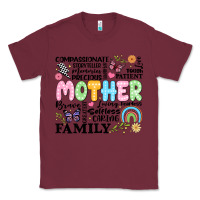 Burgundy retro mother Classic Tee - JahusDesignShop