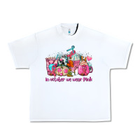 White western cancer  in october we wear pink coffee cups with ribbons Urban Heavy Tee - AdoDesignShop