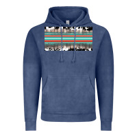 Vintage Denim western cowhide serape sunflower mama license plate Vintage Hoodie - BarkalooDesign