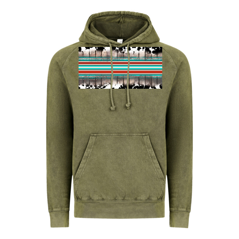 Western Cowhide Serape Sunflower Mama License Plate Vintage Hoodie by BarkalooDesign | Teevron