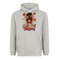 Moon Dust merry christmas afro messy bun Heavyweight Hoodie - texasbilliewilder