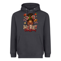 Smoke merry christmas afro messy bun Heavyweight Hoodie - texasbilliewilder