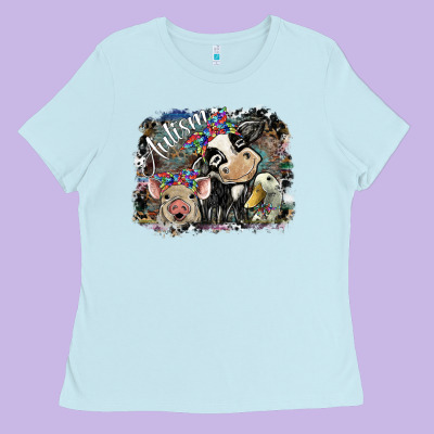 Autism Ladies Tee Designed By Sublimationcraftshop