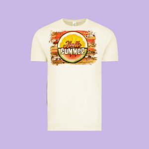 Hello Summer Watermelon Lemon Vintage Tee Designed By Jasminsmagicworld