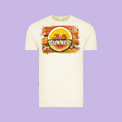 Hello Summer Watermelon Lemon Vintage Tee Designed By Jasminsmagicworld
