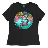 Black good times and tan lines Ladies Tee - JahusDesignShop