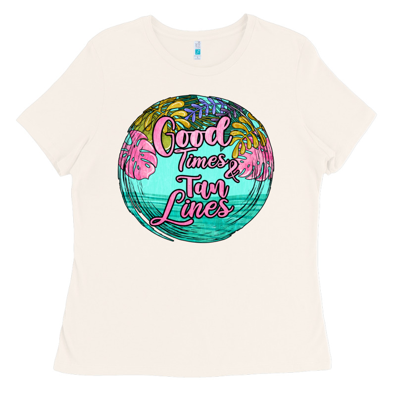 Good Times And Tan Lines Ladies Tee by JahusDesignShop | Teevron