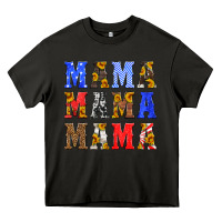 Asphalt mama american flag 4th of july Heavy Core Tee - HRA Design Shop