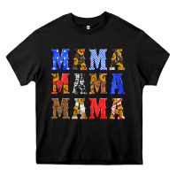 Black mama american flag 4th of july Heavy Core Tee - HRA Design Shop