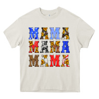 Cream mama american flag 4th of july Heavy Core Tee - HRA Design Shop