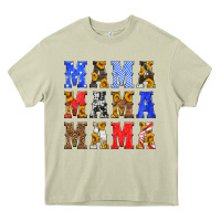 Mama American Flag 4th Of July Heavy Core Tee | Teevron