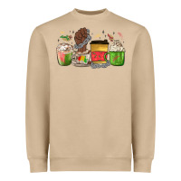 Mushroom juneteenth coffee cups Heavyweight Sweatshirt - MaliasSmallBusiness
