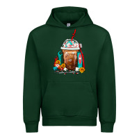Forest Green Dentist Frappe Coffee Urban Hoodie - FaDigitalArtStudio