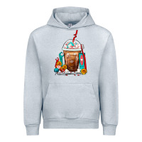 Heather Grey Dentist Frappe Coffee Urban Hoodie - FaDigitalArtStudio