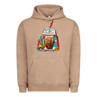 Pigment Burro Dentist Frappe Coffee Urban Hoodie - FaDigitalArtStudio