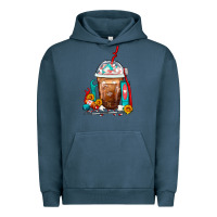 Pigment Midnight Navy Dentist Frappe Coffee Urban Hoodie - FaDigitalArtStudio