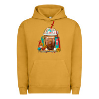 Pigment Peanut Butter Dentist Frappe Coffee Urban Hoodie - FaDigitalArtStudio