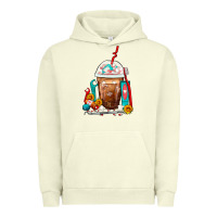 Pigment Pistachio Dentist Frappe Coffee Urban Hoodie - FaDigitalArtStudio