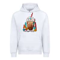White Dentist Frappe Coffee Urban Hoodie - FaDigitalArtStudio