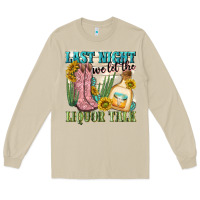 Mushroom last night we let the liquar talk Long Sleeve Tee - NancyCooperArtShop