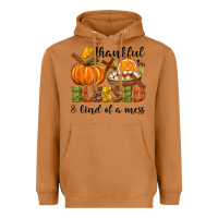 Meerkat Thankful blessed and kind of a mess Heavyweight Hoodie - NancyCooperArtShop