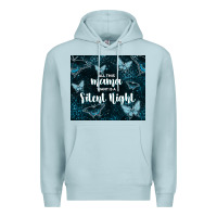 Blue Mist all this mama want is a silent night Premium Hoodie - TumblerDesignByShophia