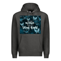 Charcoal Heather all this mama want is a silent night Premium Hoodie - TumblerDesignByShophia