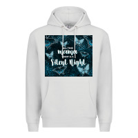 Dove Grey all this mama want is a silent night Premium Hoodie - TumblerDesignByShophia