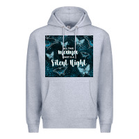 Heather Grey all this mama want is a silent night Premium Hoodie - TumblerDesignByShophia
